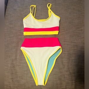 Beach riot swim suit. Eva top Small Emma bottom small